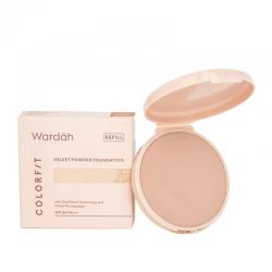 Wardah Colorfit Velvet Powder Foundation Refill 42N Neutral Sand 11gr