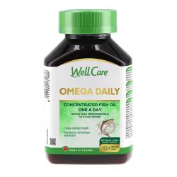 Well Care Omega Daily 60 Kapsul Lunak (BELI 3 Pcs BONUS 1 Pack Tissue Basah & 1 Pcs Washlap Baby)