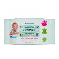Wetkins Baby Wet Wipes Ganti Popok 50s
