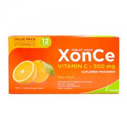 Xon-Ce Vitamin C 500mg Value Pack (6 Strip @ 2 Tablet Hisap)