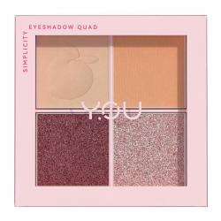 Y.O.U Simplicity Eyeshadow Quad 01 Flair 5.2gr