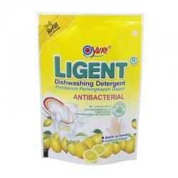 Yuri Ligent Dishwashing Detergent Antibacterial Lemon 180ml Pouch