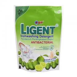 Yuri Ligent Dishwashing Detergent Antibacterial Lime 180ml Pouch
