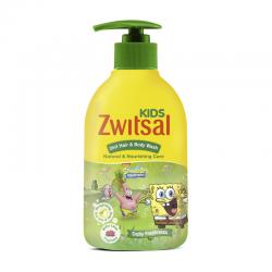 Zwitsal Kids 2in1 Hair and Body Natural and Nourishing Care Green Pump 280ml