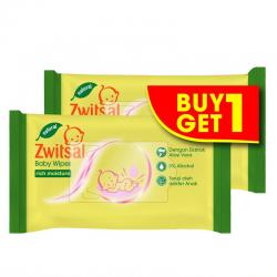 Zwitsal Baby Wipes Rich Moisturizer 40s (Buy 1 Get 1)